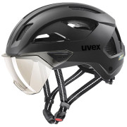 Fahrradhelm Uvex Stride Visor schwarz black matt