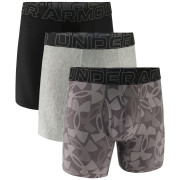 Herren-Boxershorts Under Armour Perf Tech Nov 6in schwarz Black Neo Camo / Black / Castlerock Heather