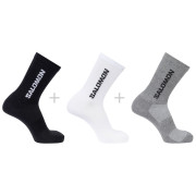 Socken Salomon Everyday Lite Crew 3-Pack schwarz/grau White / Black / Frost Gray