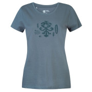 Damen-T-Shirt Rafiki Akiyo dunkelgrau stormy weather