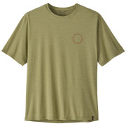 Herren-T-Shirt Patagonia Men's Capilene Cool Daily Shirt - Spoke Stencil grün Gumtree Green - Light Gumtree Green X-Dye