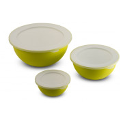 Schüssel-Set Omada Sanaliving Bowls Set 3,5L + 1,7L + 0,5L hellgrün