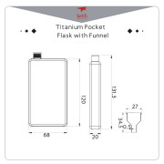 Flachmann Keith Titanium Titanium Jug 120 ml