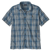 Herrenhemd Patagonia M's A/C Shirt blau/weiß Bloom: Still Blue