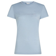 Damen-Funktionsshirt Icebreaker Women M 150 Tech Lite SS Tee IBStitchlin hellblau Zinc Blue