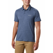 Herren-T-Shirt Columbia Tech Trail Polo blau Collegiate Navy