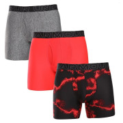 Herren-Boxershorts Under Armour Perf Tech Nov 6in rot Tide Shift / Castlerock Heather / Racer Red