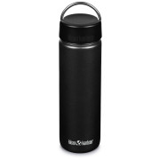 Edelstahlflasche Klean Kanteen Wide w/Wide Loop Cap - brushed stainless 800 ml schwarz black