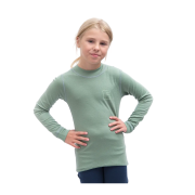 Kinder-Funktionsshirt Sensor Merino DF Logo Up Basil Green