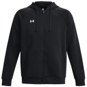 Herren-Sweatshirt Under Armour Rival Fleece FZ Hoodie schwarz Black / / White