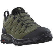 Wanderschuhe Salomon X Ward Leather Gore-Tex grün/schwarz Deep Lichen Green / Black / Olive Night