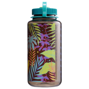 Flasche Nalgene Wide Mouth Psychedelic Botanical 1000 ml grün/blau Woodsman/Botanical Ferns