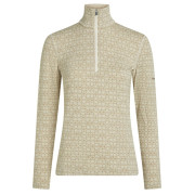 Damen-Funktionsshirt Icebreaker Women M 260 Tech Vertex LS HZ AlpGeo beige/weiß Undyed/Cumin/J