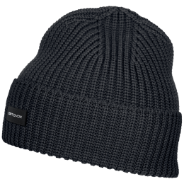Mütze Ortovox Cozy Rib Beanie schwarz Black Raven