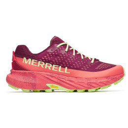 Herren Laufschuhe Merrell Agility Peak 5 3D rosa/weinfarbe mtl flare/crimson