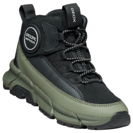 Kinder Winterschuhe Geox J Flexyper Plus Boy schwarz/grün BLACK/MILITARY