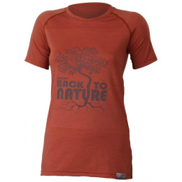 Damen-Funktionsshirt Lasting Back ziegel