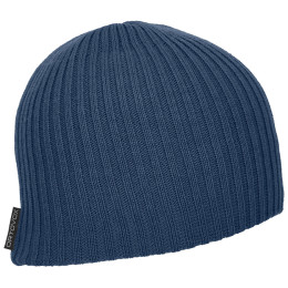 Mütze Ortovox Double Rib Logo Beanie dunkelblau NightBlue