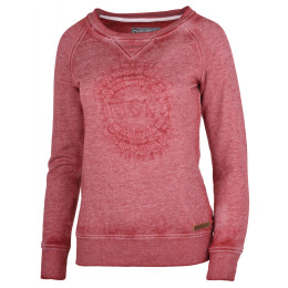 Damen-Sweatshirt Husky Bendr L rot DarkRed/TmReam