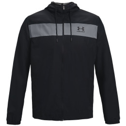 Herren Windjacke Under Armour Sportstyle Windbreaker schwarz/grau Black//Black