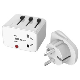 Adapter LifeVenture USB Travel Adaptor weiß