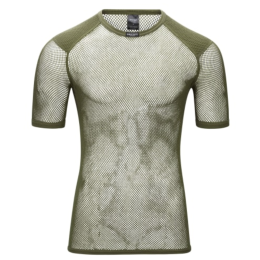 Herren-T-Shirt Brynje of Norway Tactical Wool Thermo T-Shirt w/inlay grün Olive Green