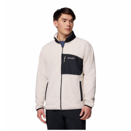 Herren-Sweatshirt Columbia Fast Trek™ Overlay Full Zip beige Dark Stone, Black