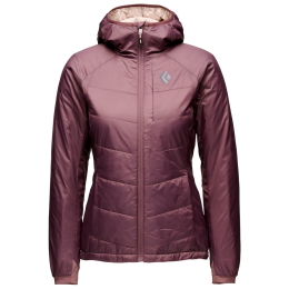Damenjacke Black Diamond W Solution Hoody weinfarbe Fig