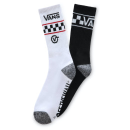 Herrensocken Vans Stackton Stripe Crew weiß White