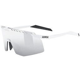 Sonnenbrille Uvex Pace Stage weiß/silber WHITE MATT / MIR.SILVER