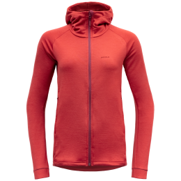 Damen Funktions-Sweatshirt Devold Nibba Merino Jkt Hood orange BEAUTY