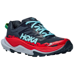Herren Laufschuhe Hoka M Torrent 4 grau/rot Stormy Skies / Cerise