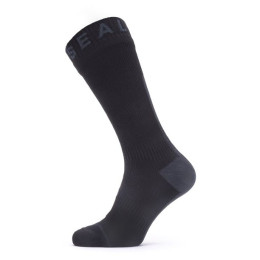 Wasserdichte Socken SealSkinz WF All WT Mid Length with Hyd schwarz Black/Grey