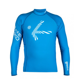 Herren-T-Shirt Hiko SHADE PLUSH dl. r. blau ProcessBlue