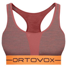 Sport-BH Ortovox 185 Rock'n'Wool Sport Top 2020 rot Blushblend