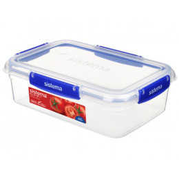 Lebensmittelbox Sistema Rectangle Klip It Plus 2,2L blau Blue