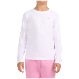 Kinder-T-Shirt 4F Longsleeve F654 White weiß White