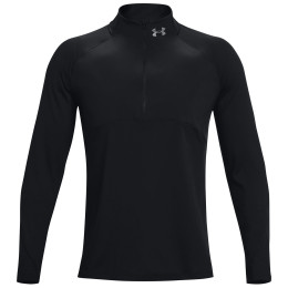 Herren-T-Shirt Under Armour Qualifier Run 2.0 1/2 Zip schwarz Black / Black / Reflective