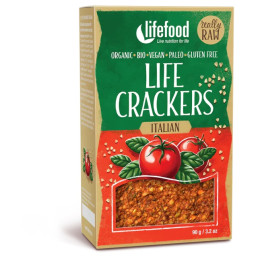 Kräcker Lifefood LIFE CRACKERS Italské RAW BIO 90 g braun