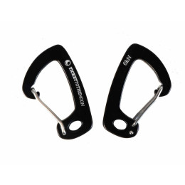 2er-Set ultraleichter Aluminium-Karabiner Ticket to the Moon 600 kg