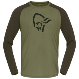 Herren-Funktionsshirt Norrona femund pureUll Long Sleeve olivenfarbe Loden Green