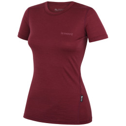 Damen-T-Shirt Zulu Merino 160 Short 4C weinfarbe wine
