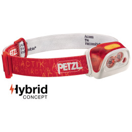 Stirnlampe - ausgepackt Petzl Actik Core rot red