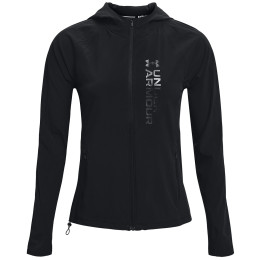 Damen-Sweatshirt Under Armour OutRun the STORM Jkt schwarz Black/Black/Reflective