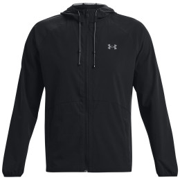Herren-Frühjahrsjacke Under Armour Stretch Woven Windbreaker schwarz Black / / Pitch Gray