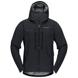 Herrenjacke Norrona trollveggen Gore-Tex Pro light Jacket schwarz Caviar Black
