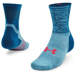 Socken Under Armour ArmourDry Run Mid-Crew blau Cruise Blue / Fresco Blue / Beta