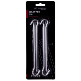 Zeltheringe-Set Trimm kolík SOLID-PEG - D18 - sada 4 ks silber silver