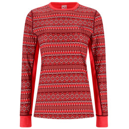 Damen-Funktionsshirt Kari Traa Lune Long Sleeve Baselayer rot/orange heat