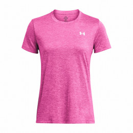 Damen-T-Shirt Under Armour Tech SSC - Twist rosa RebelPink/PinkElixir/White